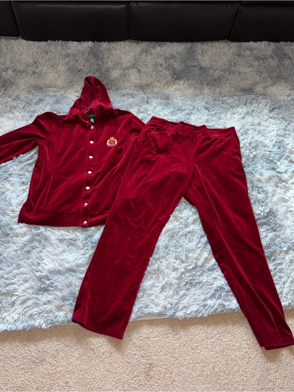 Vintage Lauren Ralph Lauren 2-Piece Velour Tracksuit
